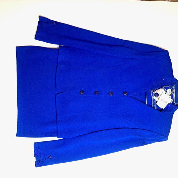 St. John Evening Royal Blue 2-Piece Skirt Suit NWT | Sizes 6 & 4 - Picture 8 of 8